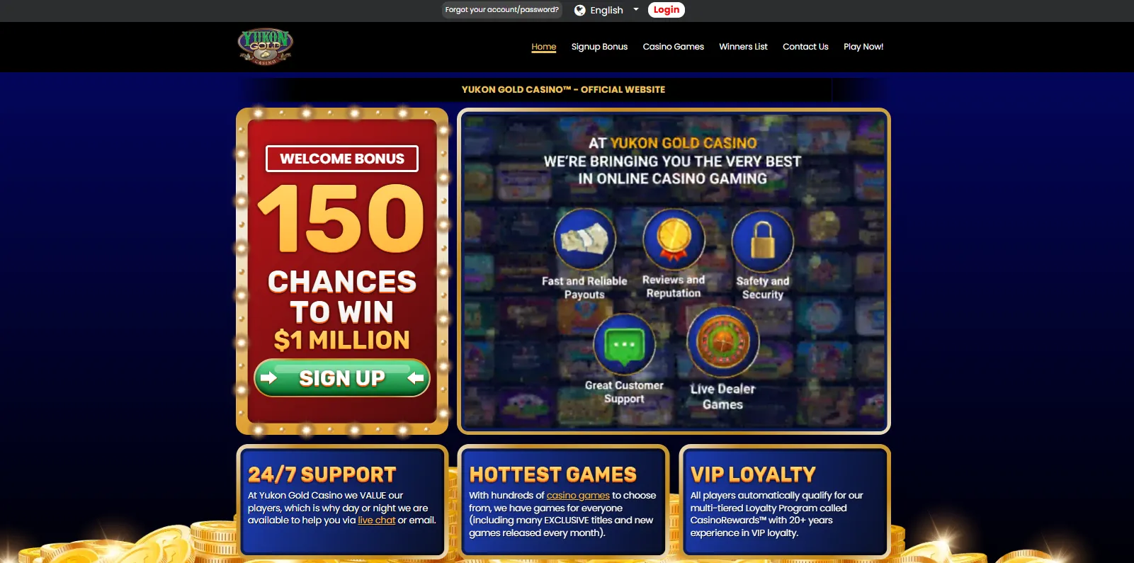 What login options are available at Yukon Gold Casino – Yukon Gold Casino login